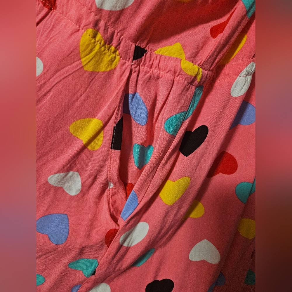 Pink Hearts Frill Dress, Plus Size 18 - Picture 8 of 12